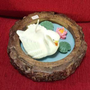 Wooden Circular Candle